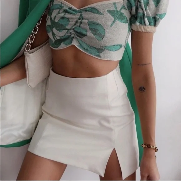 NWT Zara 2 Piece Cropped Blazer & Mini Skirt Set - Picture 9 of 13